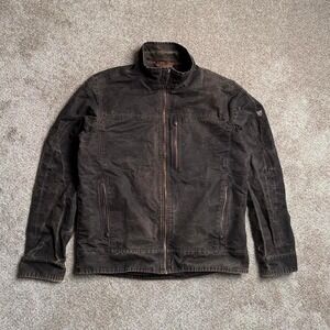 KÜHL DARK PATINA DYED MOTO JACKET